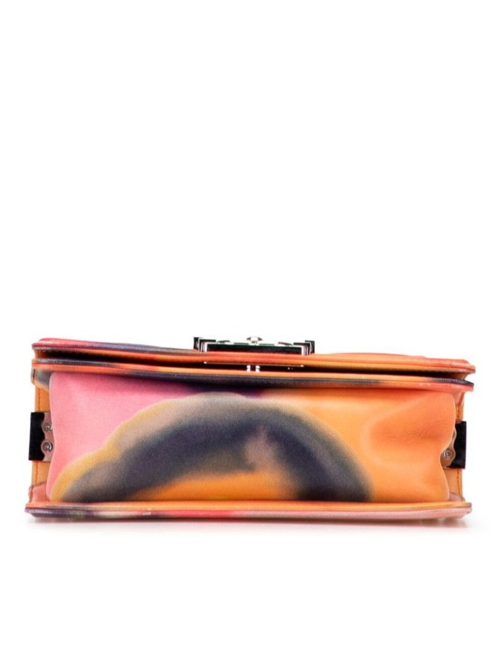 Chanel CC Logo Boy Chain Shoulder Bag Pink Multicolor Lambskin - Picture 3 of 9